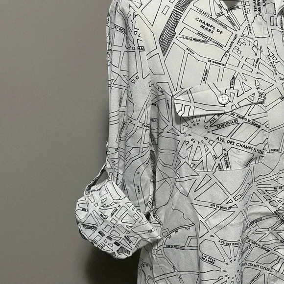 Karl Lagerfeld Paris Long Sleeve Blouse NWOT - Picture 6 of 16